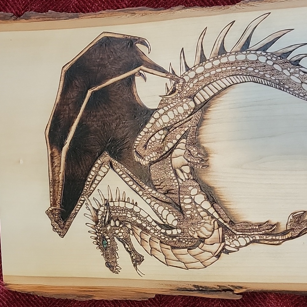 Dragon pyrography